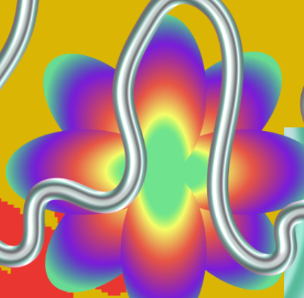 some of the maximalist spotify 2023 wrapped art -- because I helped build that! :)